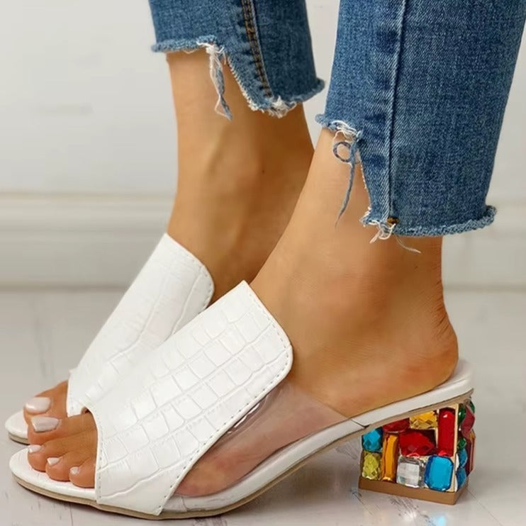 Women's Crystal Open Toe Sandals